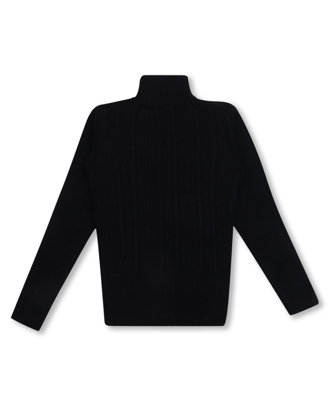 KNITCO Full Sleeves Cable Knit Unisex Skivi Sweater - Black