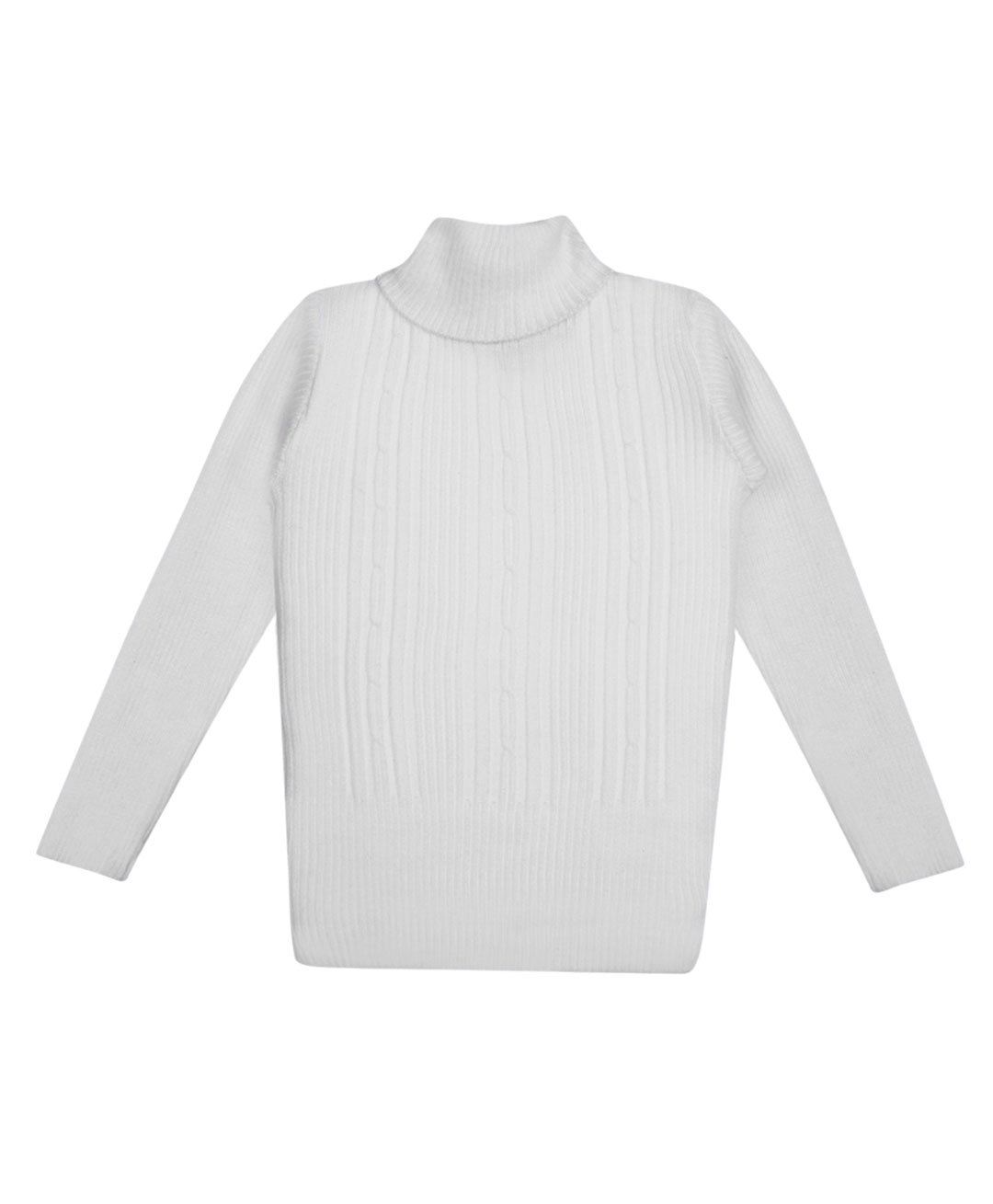 KNITCO Full Sleeves Cable Knit Unisex Skivi Sweater - White-picture-21