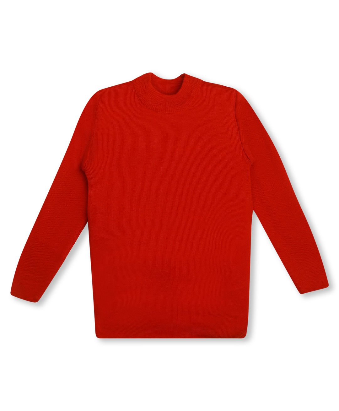 KNITCO Unisex Full Sleeves Solid Pullover Sweater - Red-picture-13