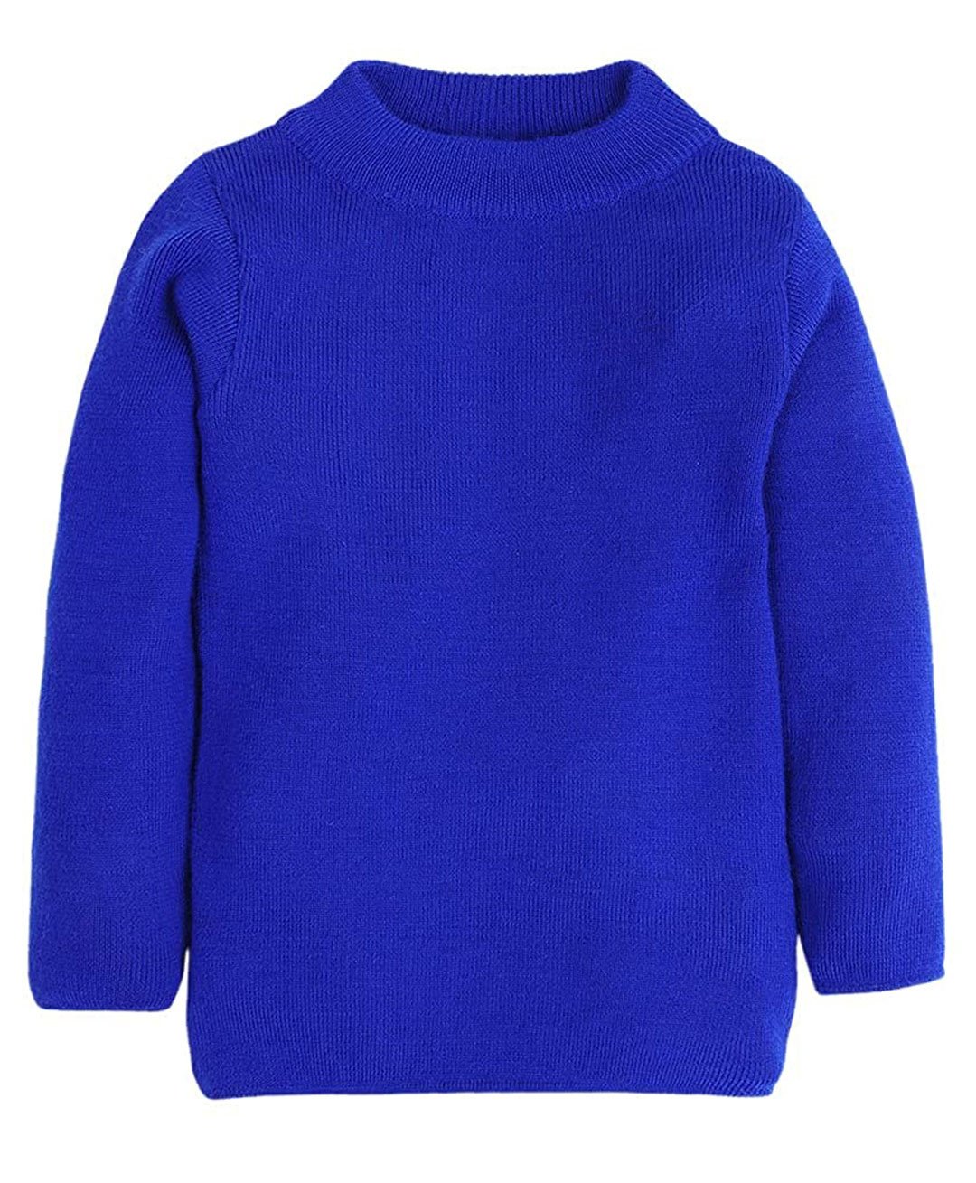 KNITCO Unisex Full Sleeves Solid Pullover Sweater - Royal Blue-picture-14