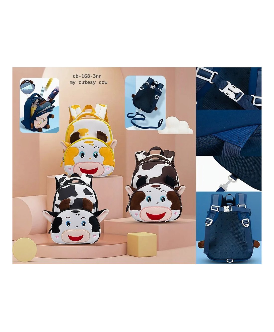 yamama Yamaha My Funny Cute Fancy Bag for Kids (Color May Vary) - Height 7.8 Inches-picture-18