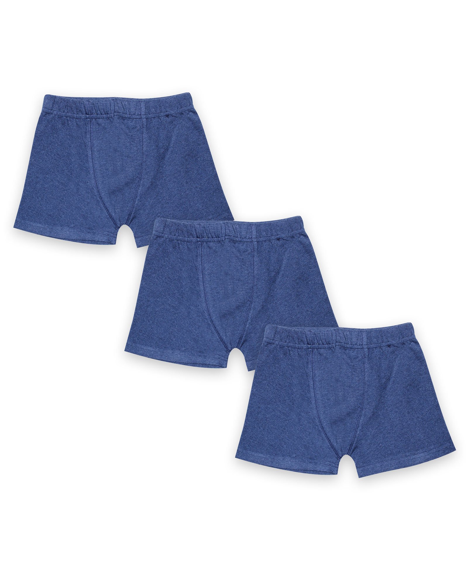 Kiddopanti Pack Of 3 Solid Boxer Shorts - Navy Blue-picture-14