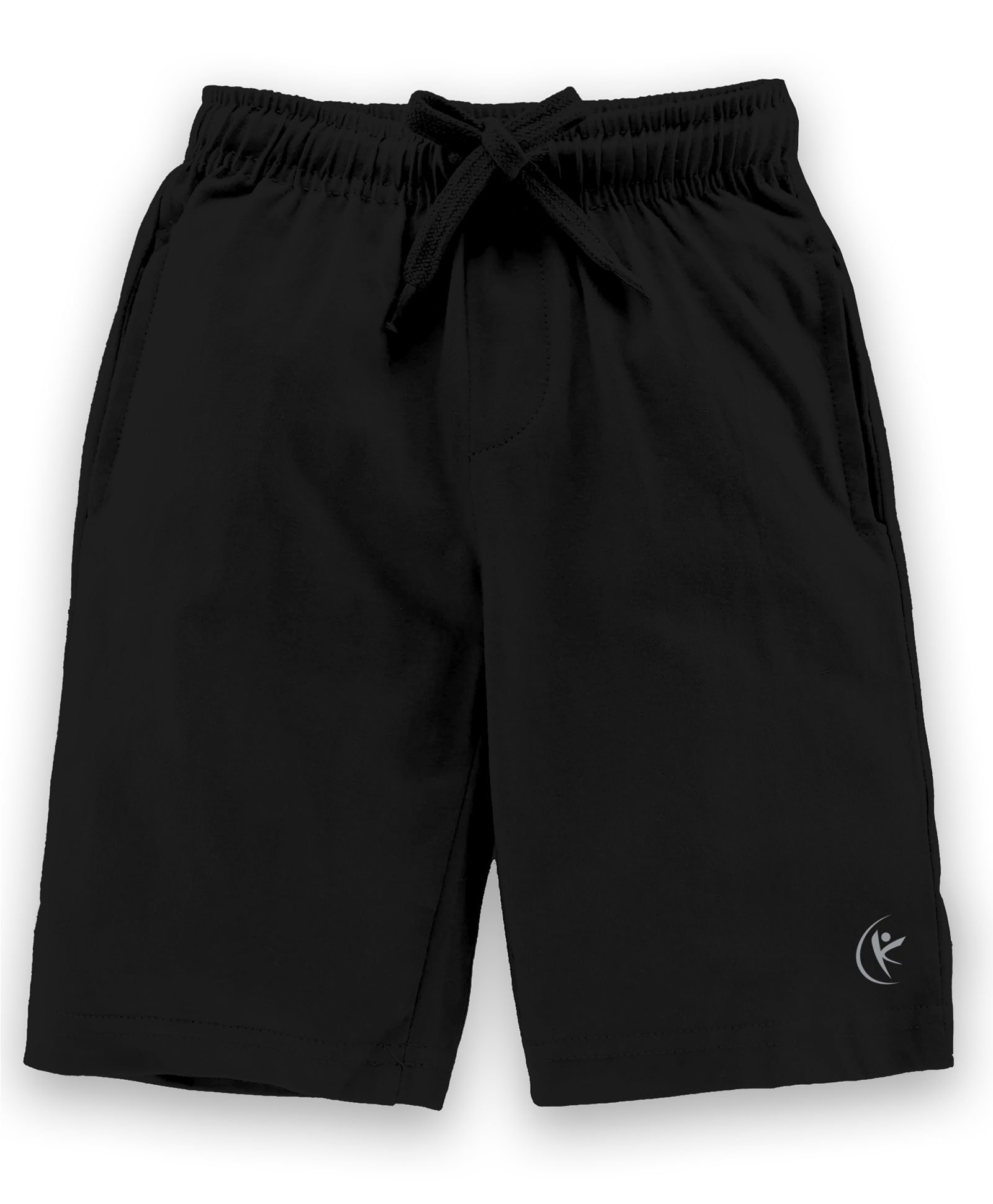 Kiddopanti Placement Printed Knee Length Shorts - Jet Black-picture-23