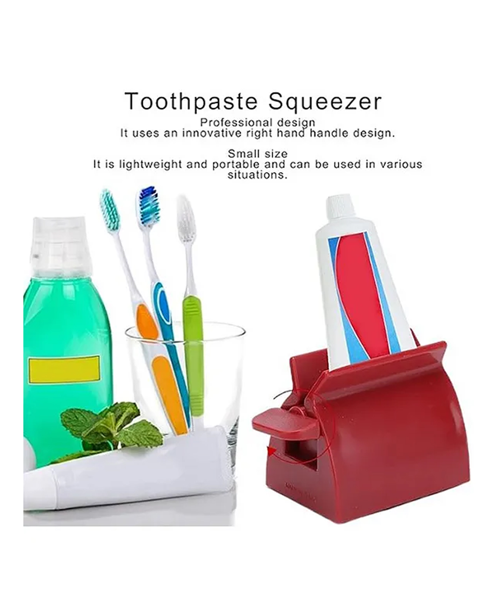 fab n funky Toothpaste Squeezer - Red-picture-22