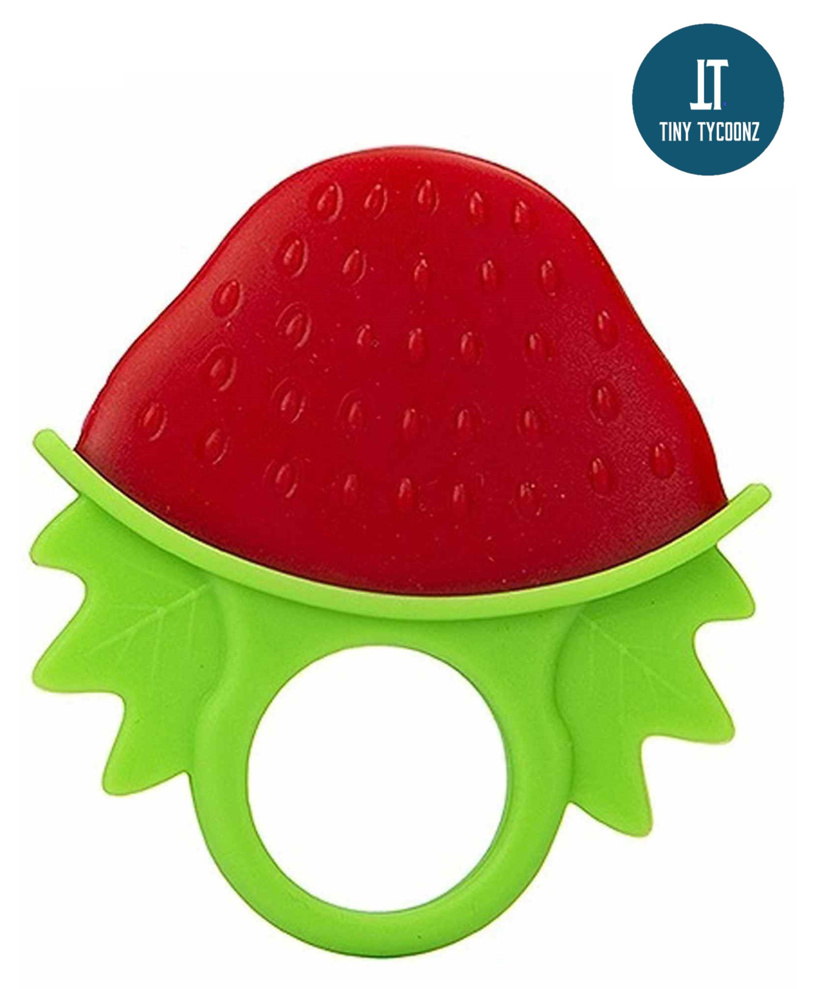 Tiny Tycoonz Fruit Shape Silicone Teether - Red-picture-10