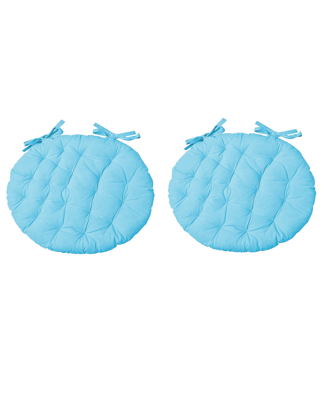 Angel Mommy Ultra Soft Round Twill Cushions with Ties Pack Of 2 - Sky Blue-image-39