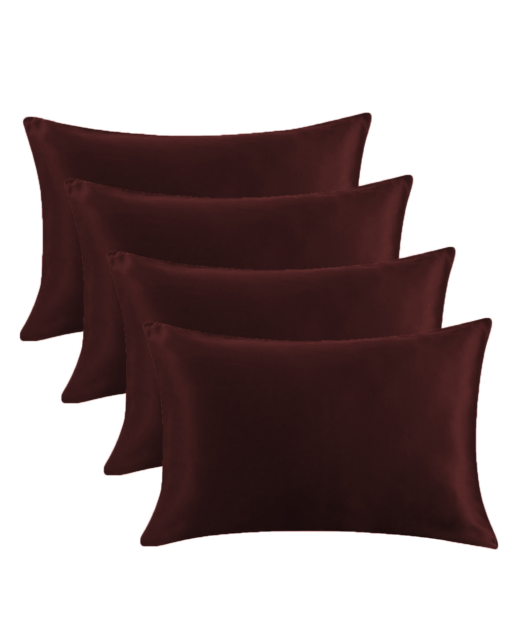 Angel Mommy Superb Bouncing & Jumping Microfiber Pillow Set Of 4 Small - Maroon-image-4
