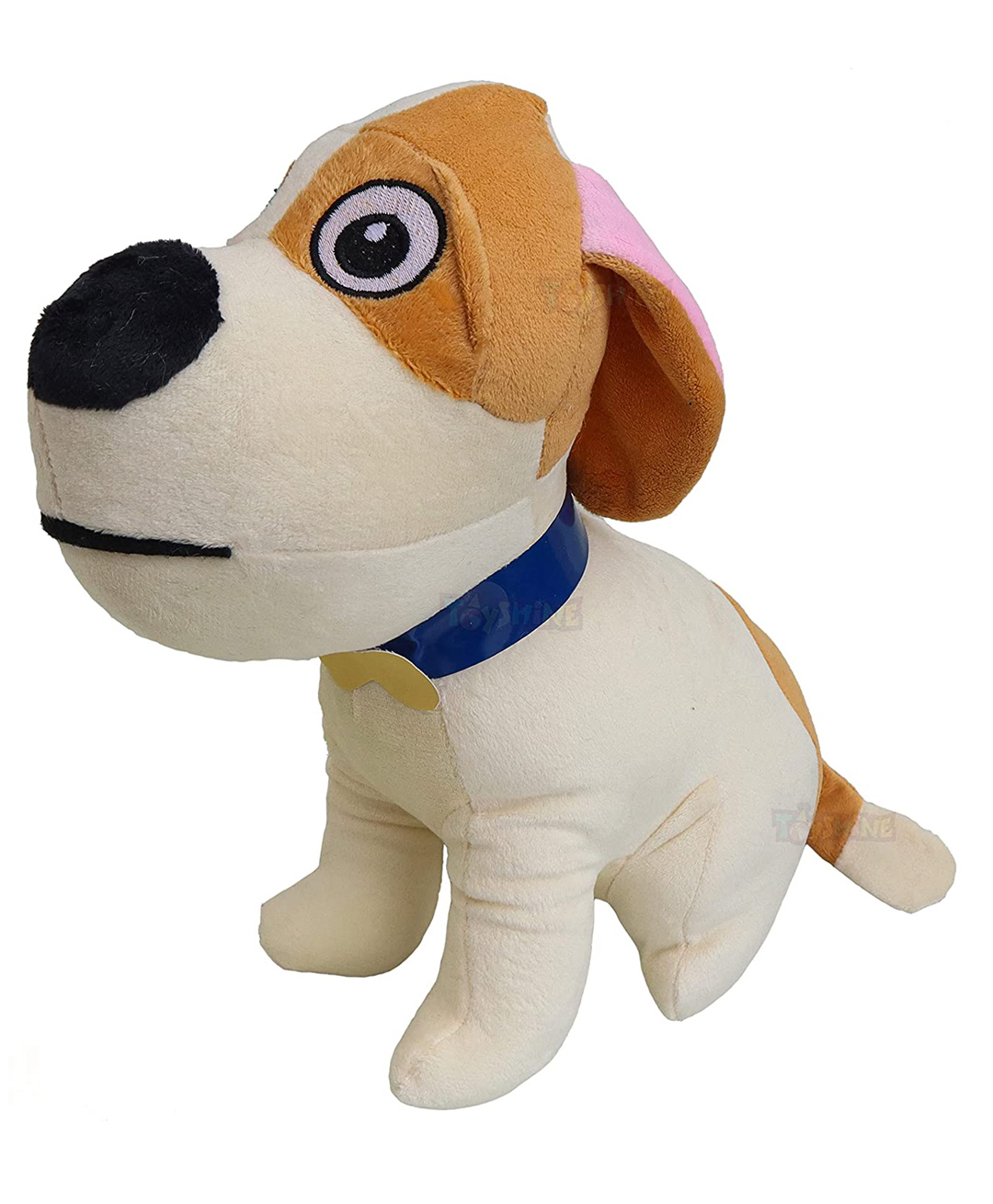 Toyshine Soft Feather Cotton Fabric Puppy Dog - Brown-image-3