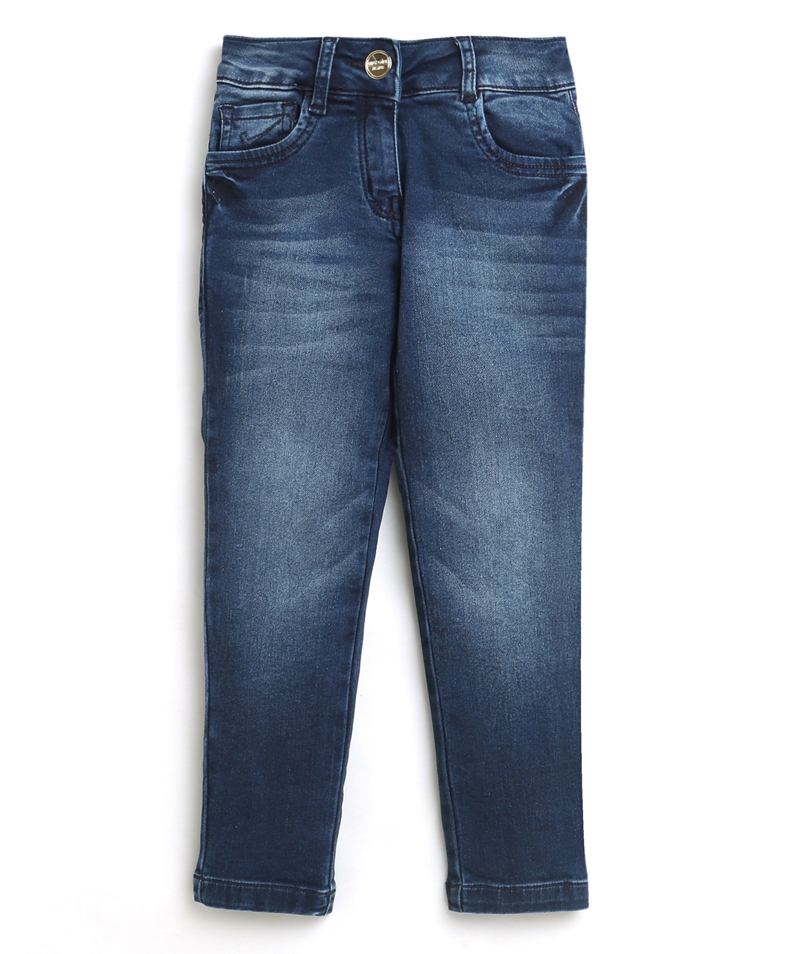 Tiny Girl Solid Denims Jeans - Blue-picture-13