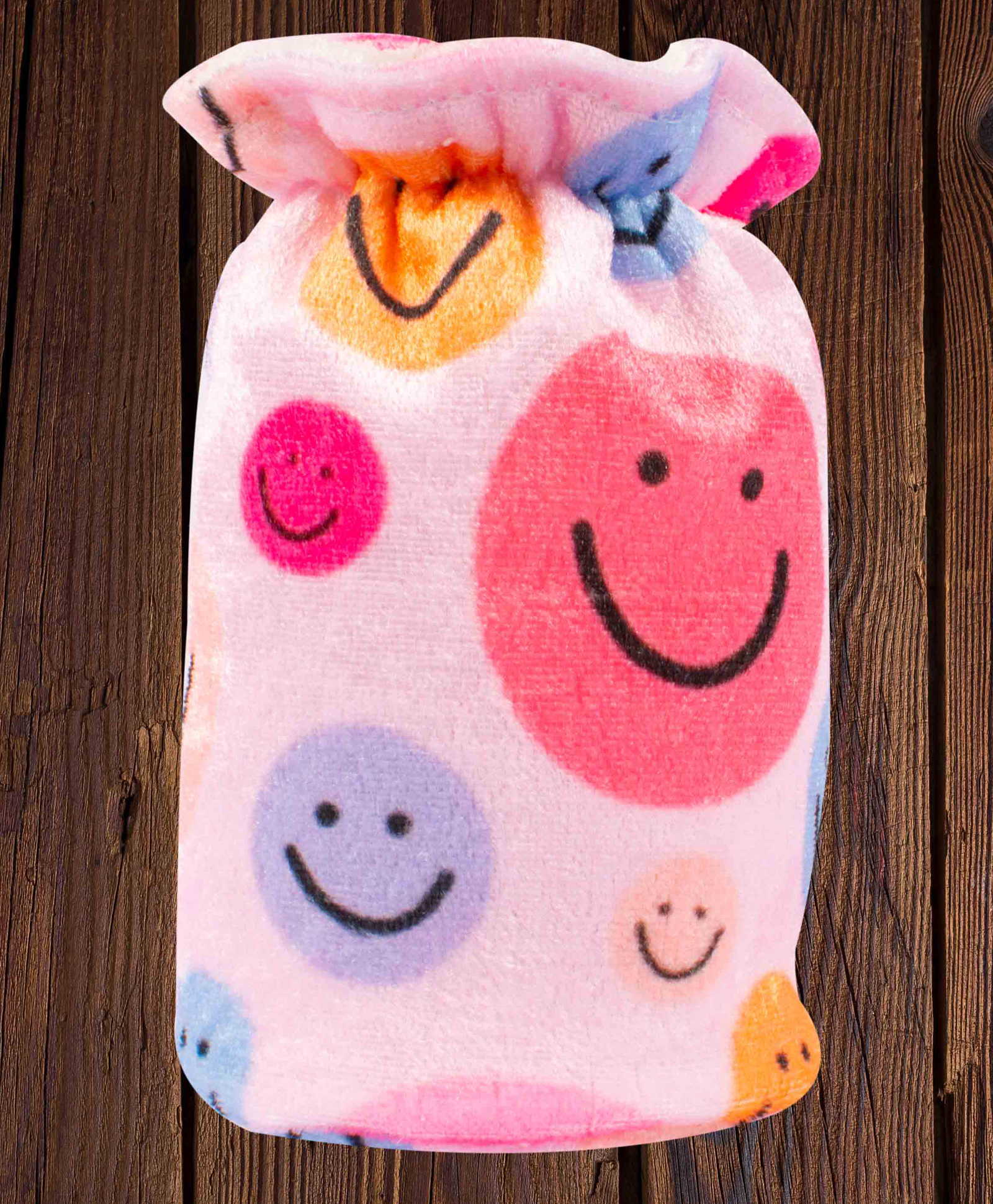 Mittenbooty Baby Bottle Cover Small Smiley Print - Pink-image-15