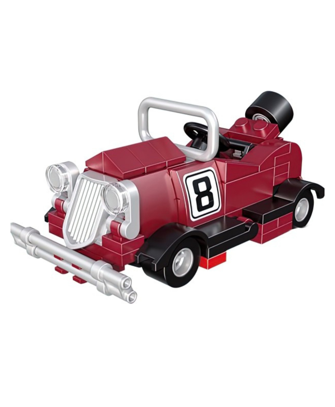 PLUSPOINT Exclusive Collection of Blocks and Bricks for Kids, Boys & Girls with Different Theme with Pull Back Action s (Red Car)-picture-24