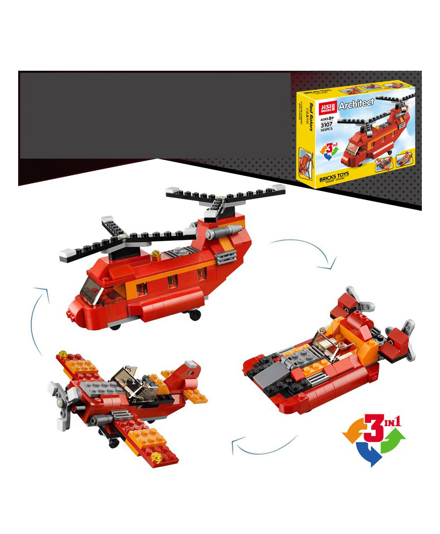 PLUSPOINT Building Block Toys Construction Kit STEM Learning Building Bricks Set - Multicolor-image-48