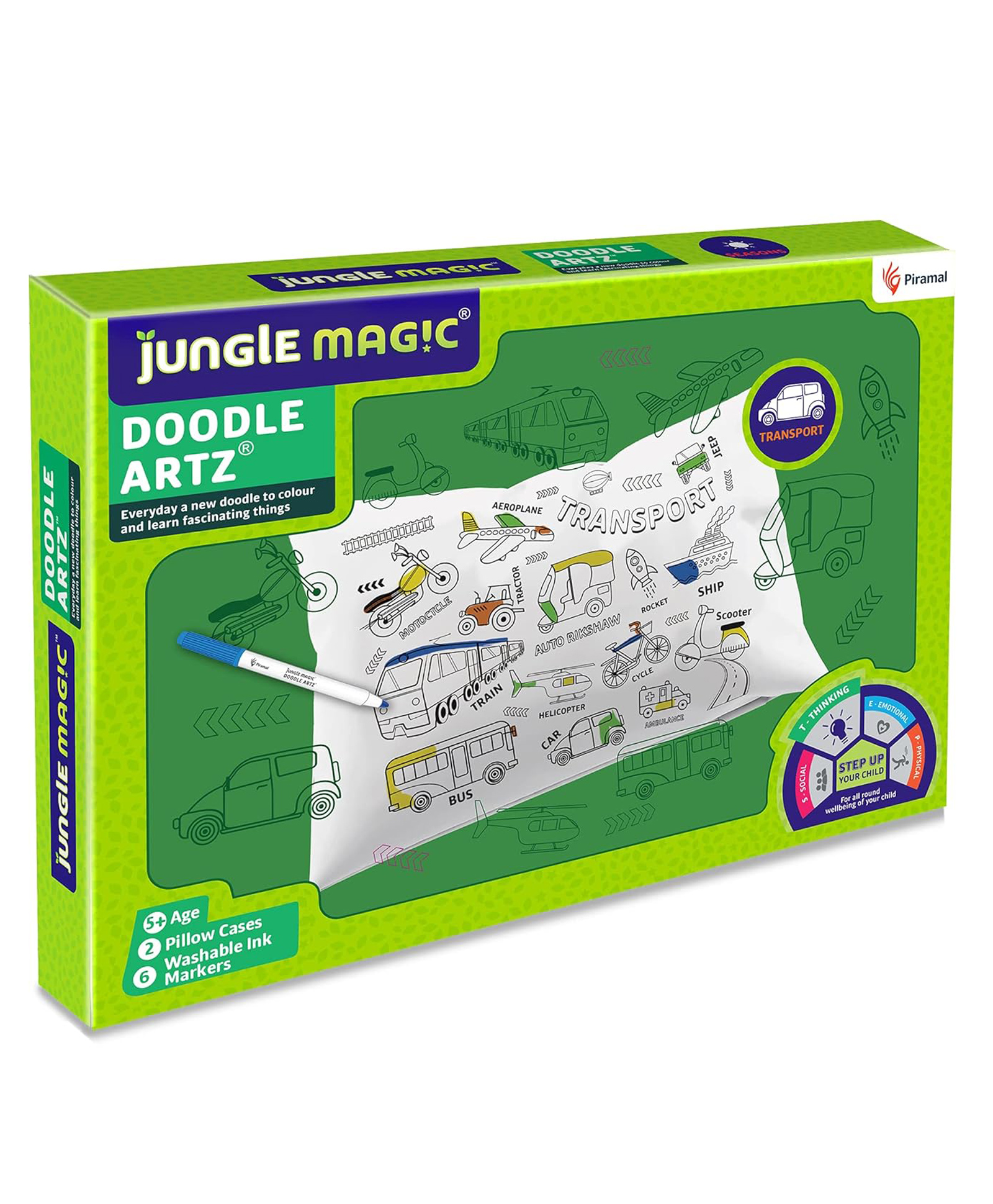 Jungle Magic Doodle Artz Transport - Multicolour-picture-10