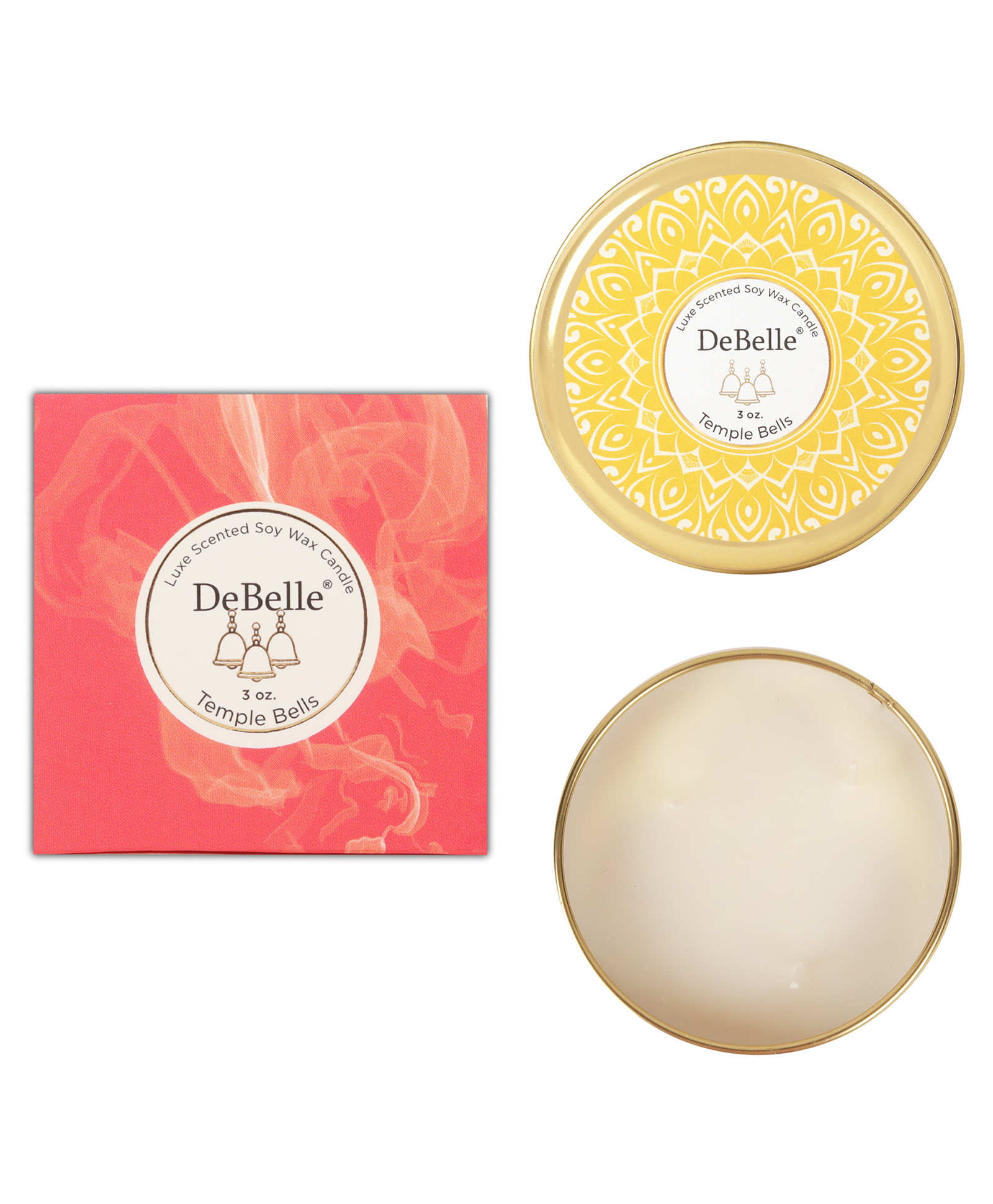 DeBelle Scented Soy Wax Candle - Temple Bells-picture-26