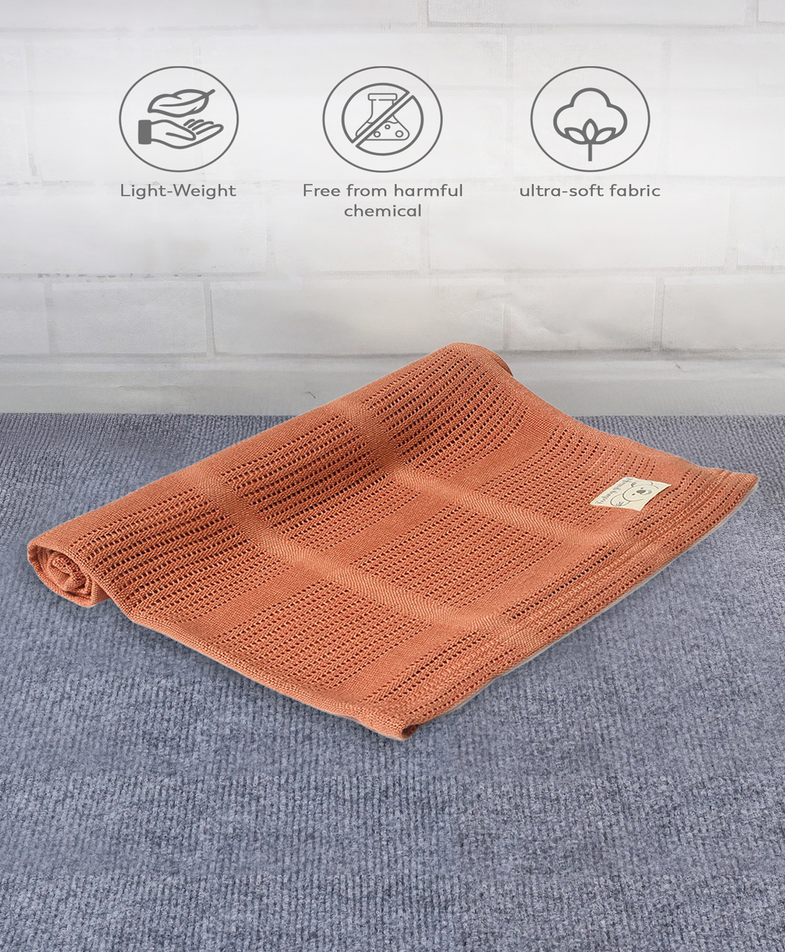 Mi Arcus Grow Kind Bamboo Pixie Blanket - Brown-picture-35