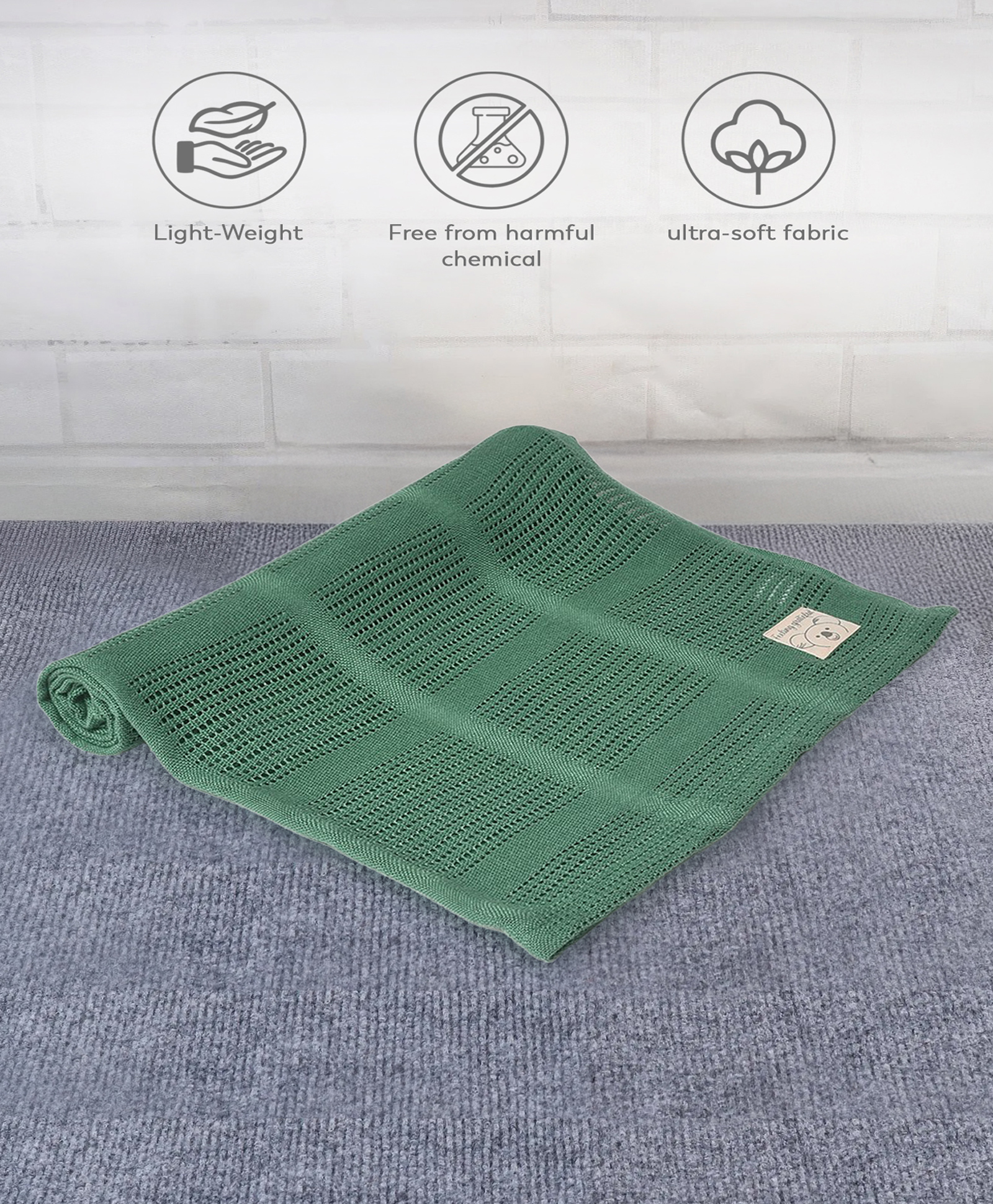 Mi Arcus Grow Kind Bamboo Pixie Blanket - Green-picture-34