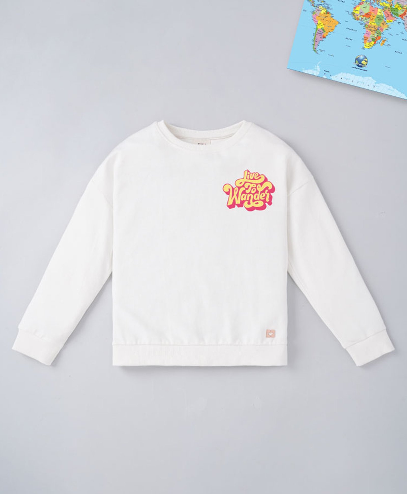 Ed-a-Mamma Cotton Full Sleeves Text Print Sweatshirt - White-picture-28