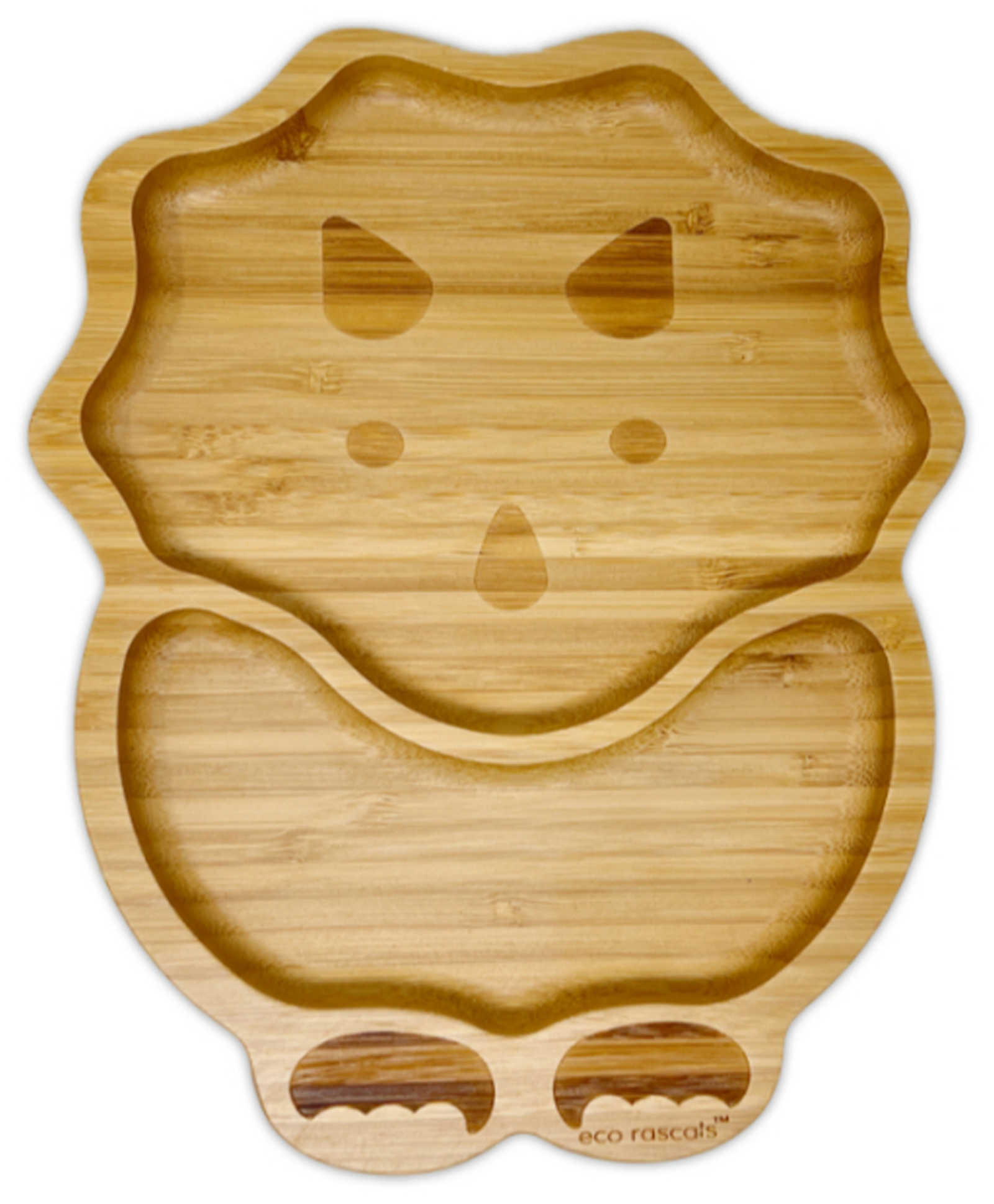 eco rascals Bamboo Dinosaur Shaped Suction Plate (Green)-picture-17