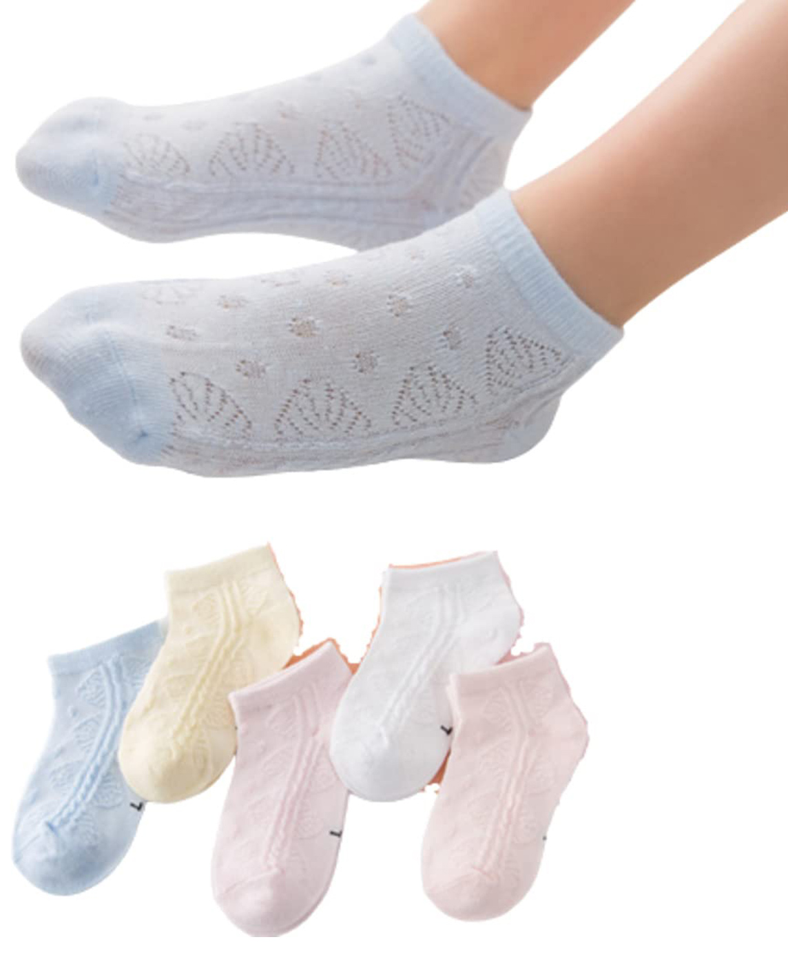 MOMISY Cotton Ankle Socks Leaves Design Pack Of 5 Pair - Multicolour-picture-25