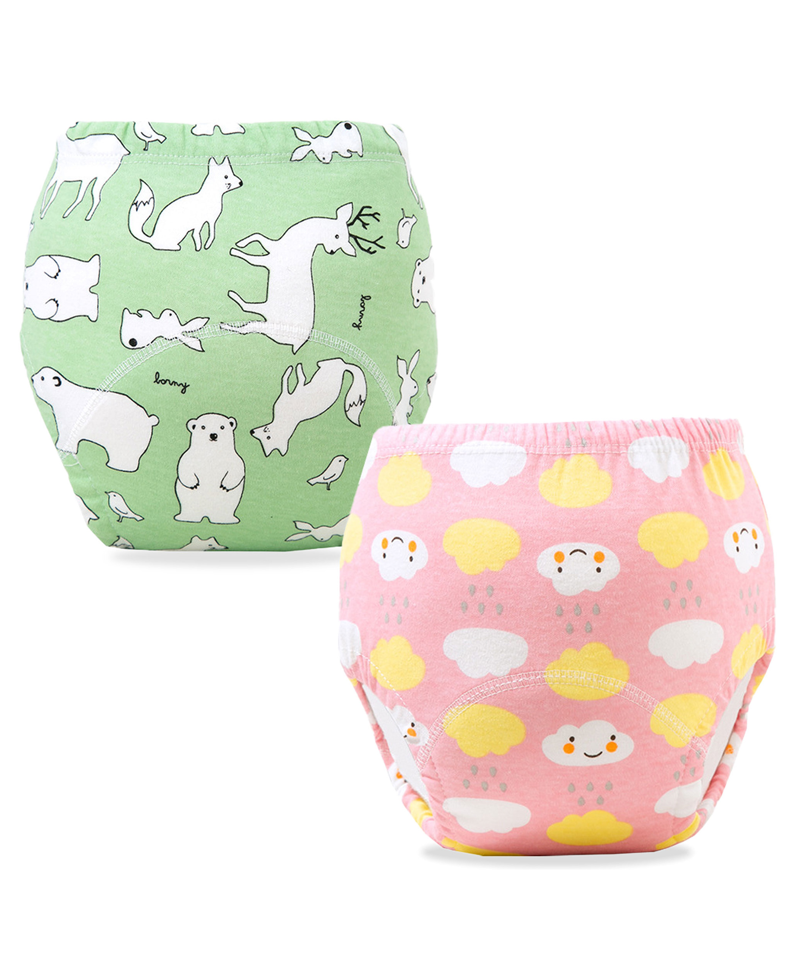 Bembika Babies Cotton Potty Training Pants, Printed Design Pack 2 Medium Size - Multicolor-picture-25