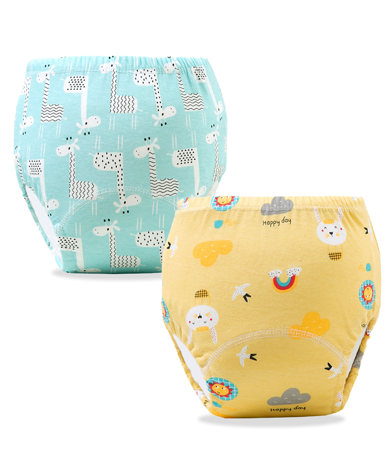 Bembika Babies Cotton Potty Training Pants Printed Design Pack 2 Medium Size - Multicolor-image-44