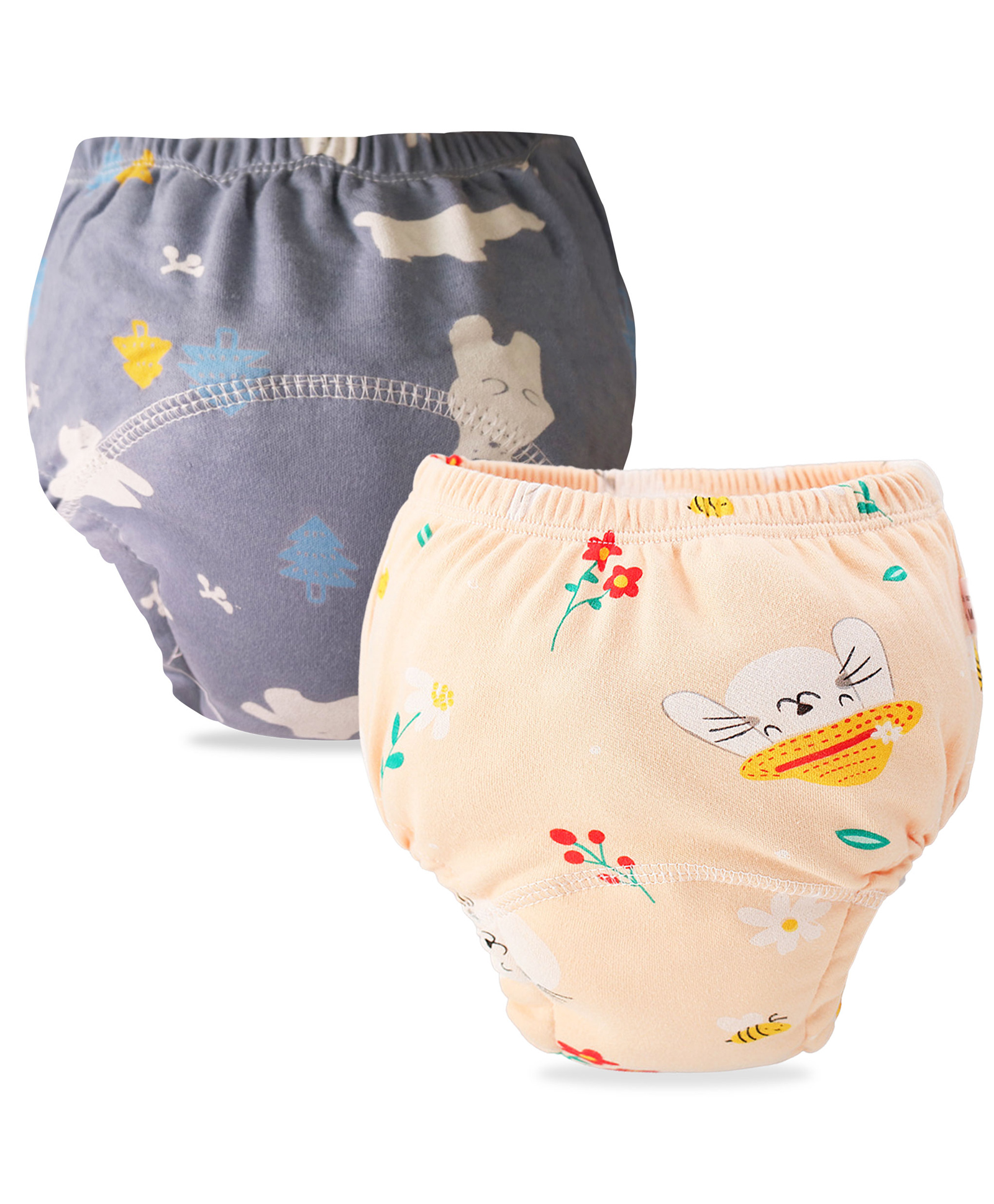 Bembika Babies Cotton Potty Training Pants Printed Design Pack 2 L Size - Multicolor-image-34