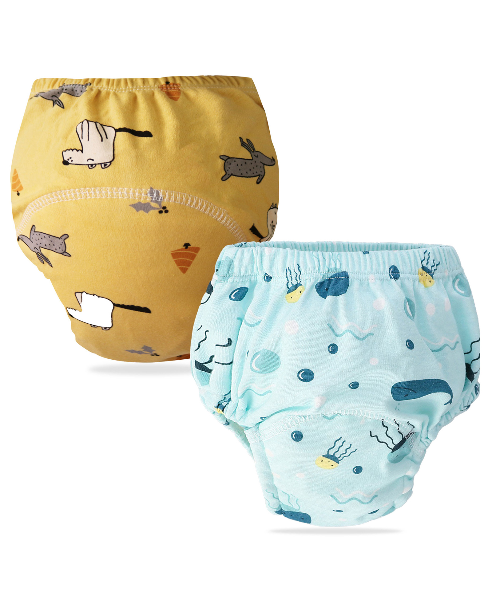 Bembika Babies Cotton Potty Training Pants Printed Design Pack 2 M Size - Multicolor-picture-36
