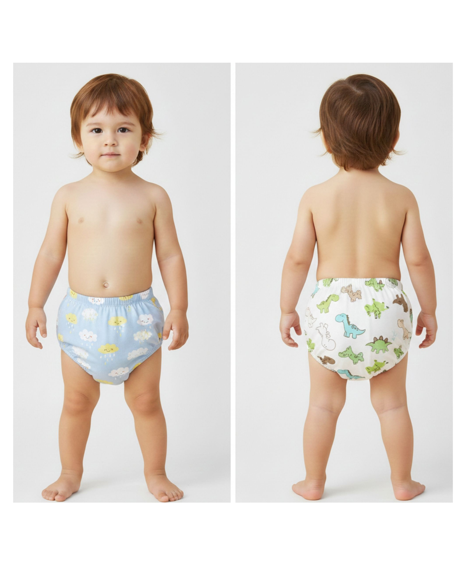 Bembika Babies Cotton Potty Training Pants Printed Design Pack 2 M Size - Multicolor-picture-30