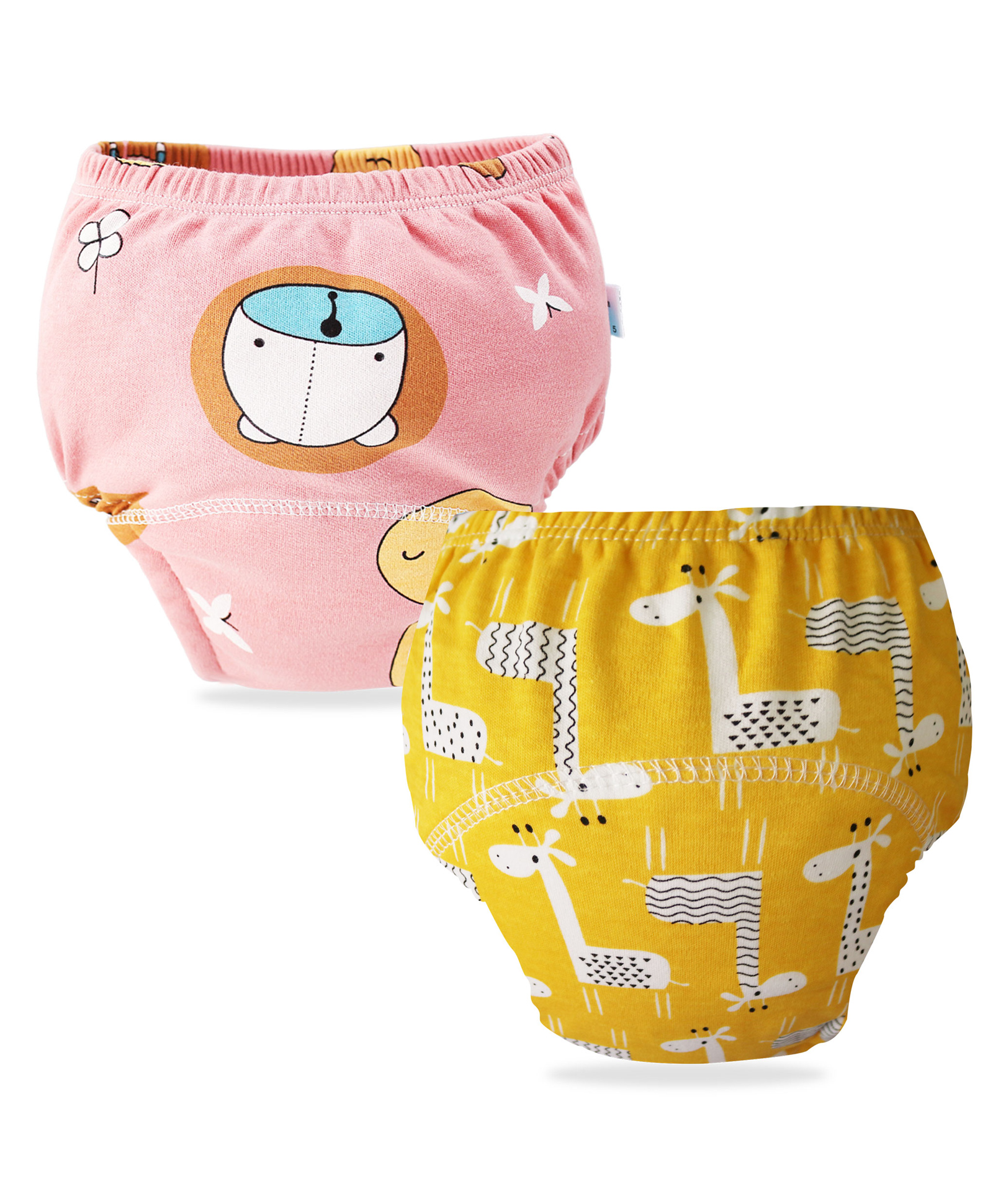 Bembika Babies Cotton Potty Training Pants Printed Design Pack 2 M Size - Multicolor-image-34