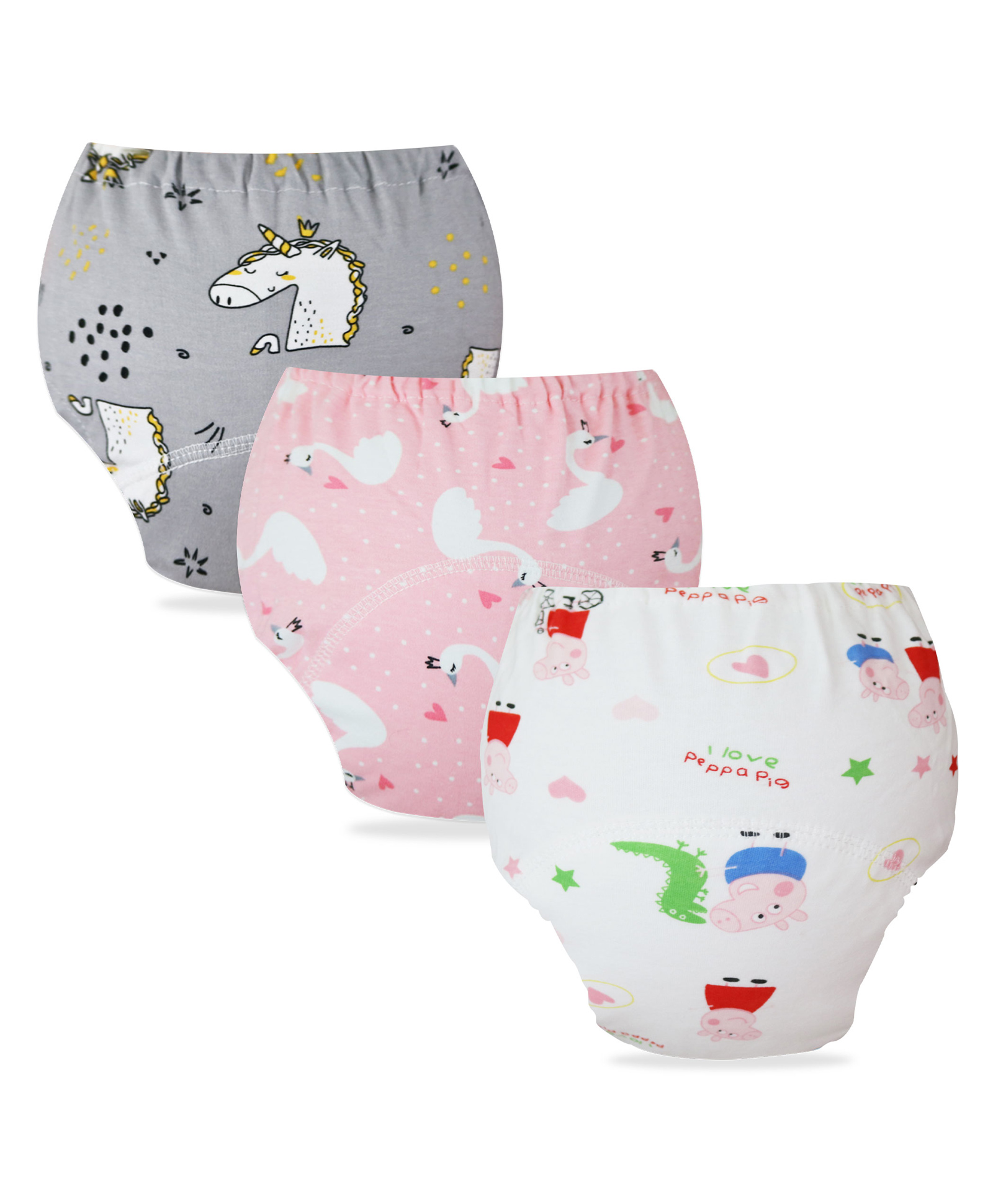 Bembika Babies Cotton Potty Training Pants Printed Design Pack 3 M Size - Multicolor-image-37