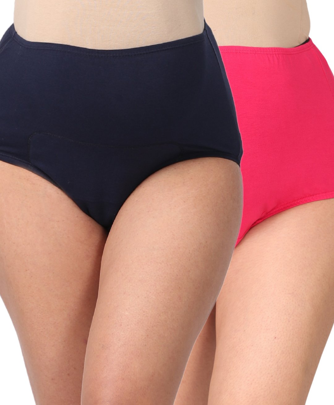 Morph Pack Of 2 Solid Maternity Post Delivery Period Panties - Navy Blue Dark Pink-picture-32