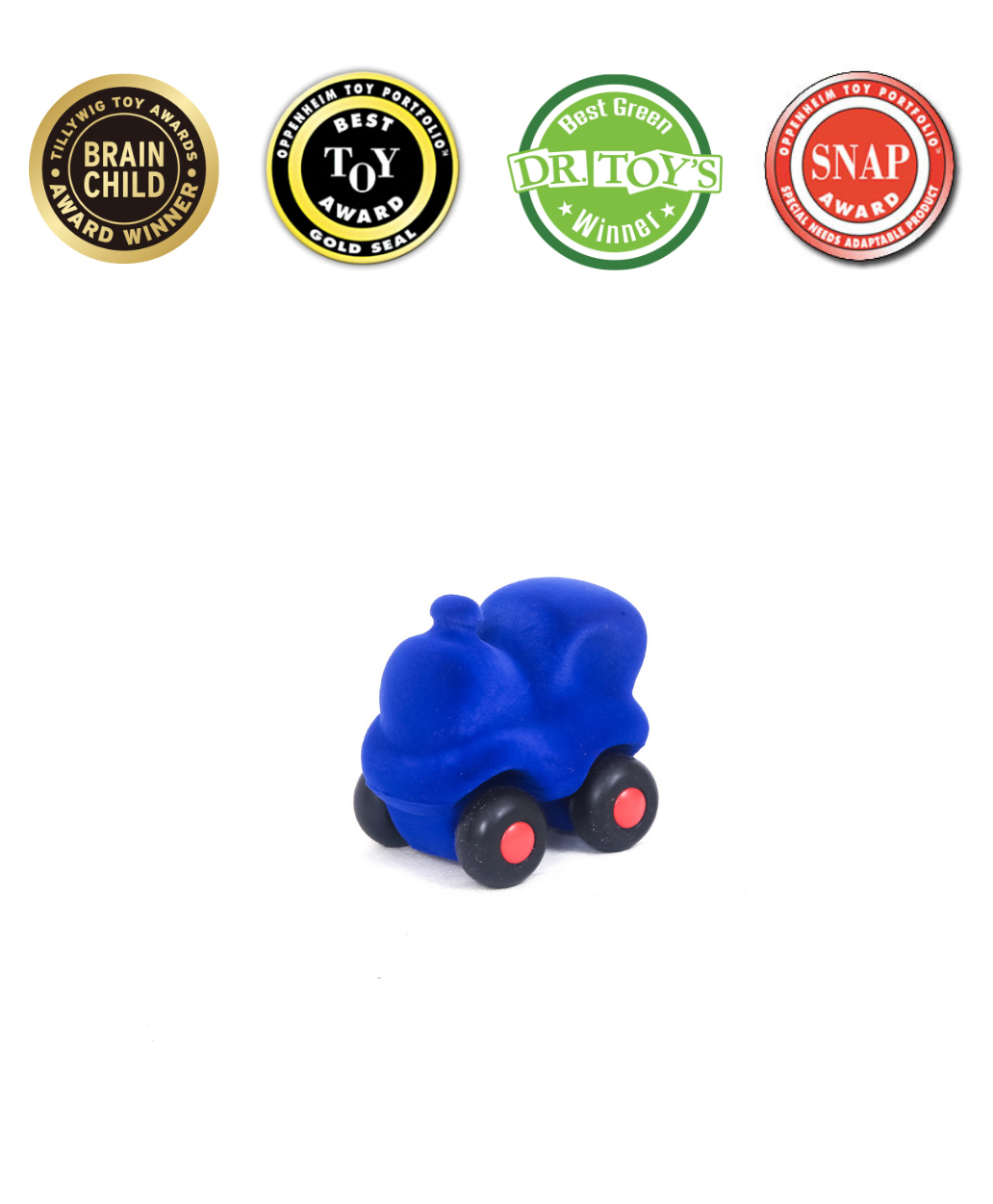 RUBBABU Natural Rubber Choo Choo TrainPull Along Toy- Blue-image-14