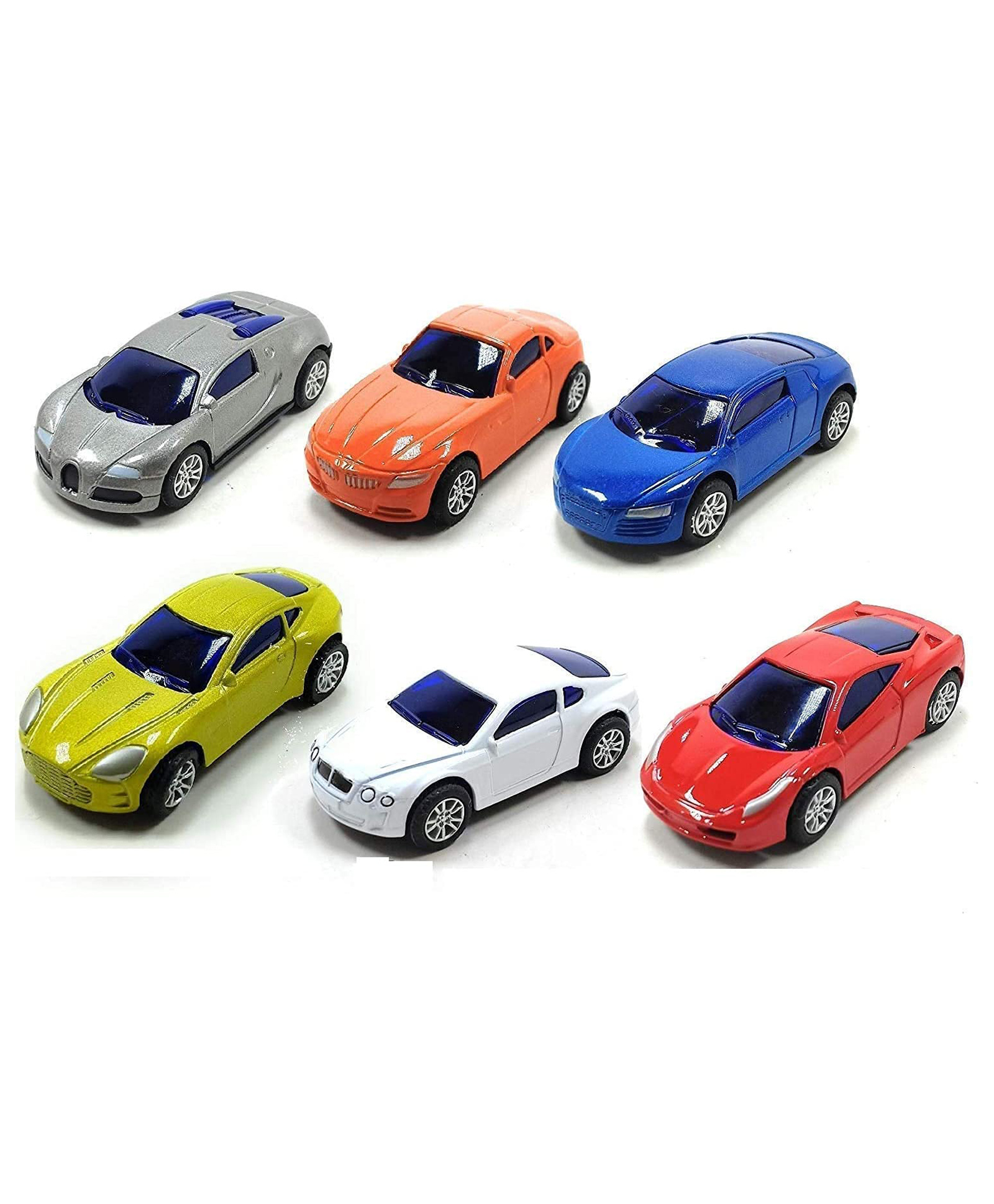 SVE Die-Cast Unbreakable Alloy Metal Car Mini Series Pull Back Action Car Series Pack of 6 - Multicolor-picture-16