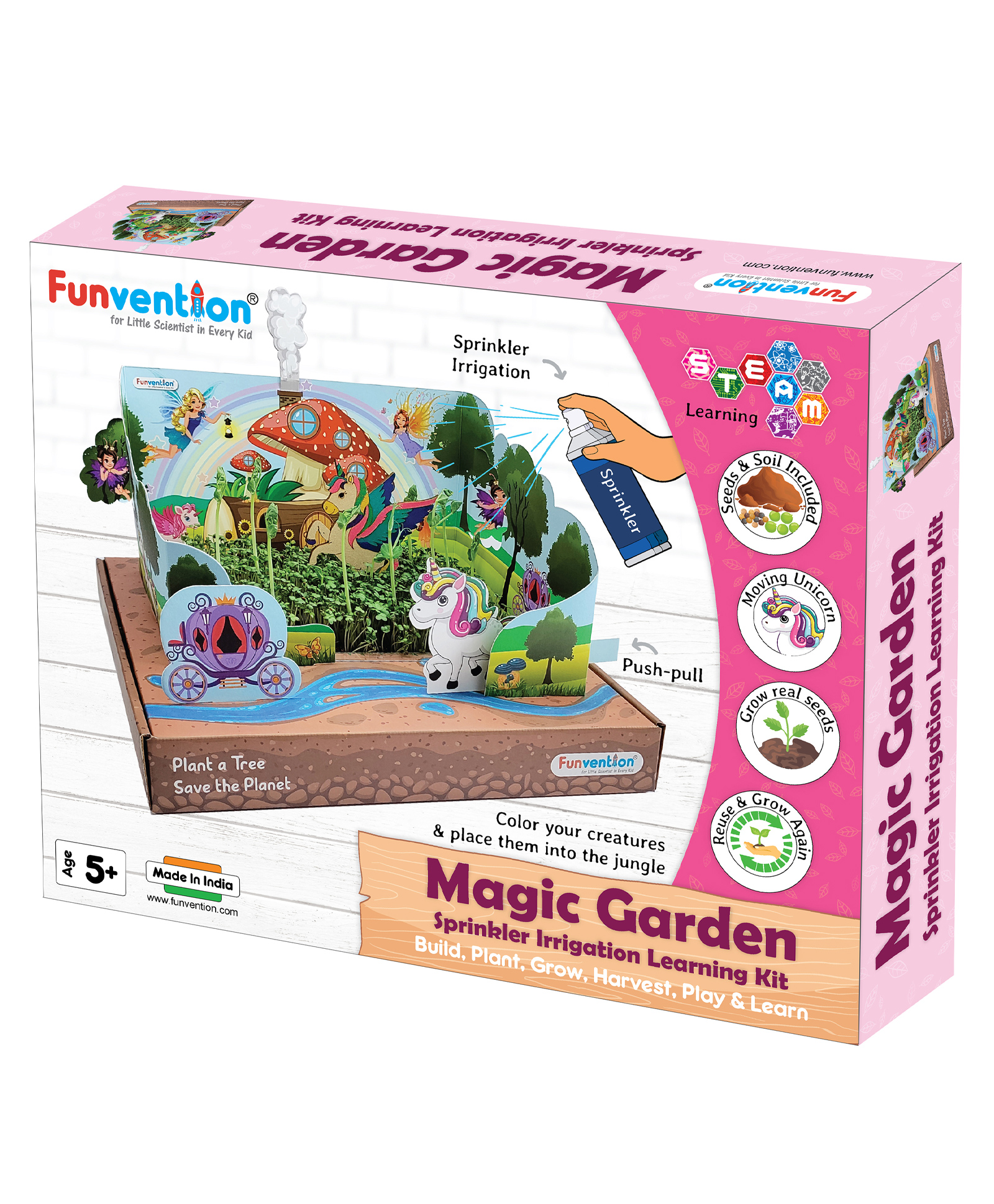 Funvention Magic Garden Sprinkler Irrigation DIY STEM Learning Kit For Kids- Multicolor-picture-37