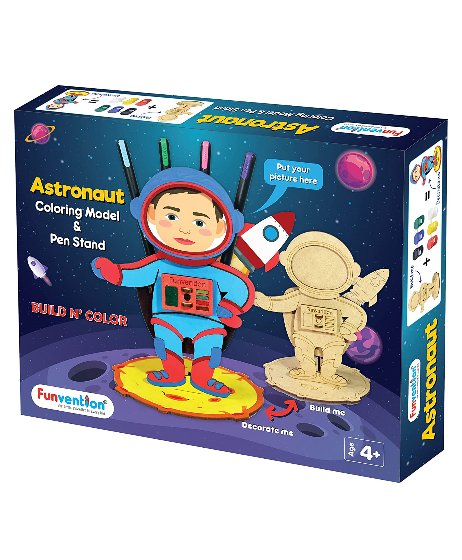 Funvention DIY Astronaut Pen Stand Paint Art & Craft Kit - Multicolor-picture-28