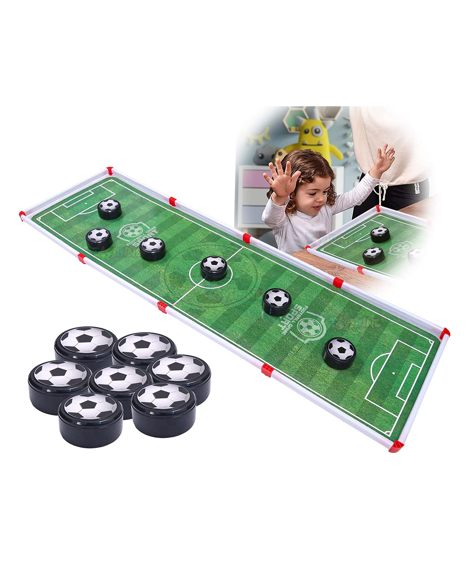 Toyshine Slide and Play Table Football Game Pucks - Multicolour-image-1