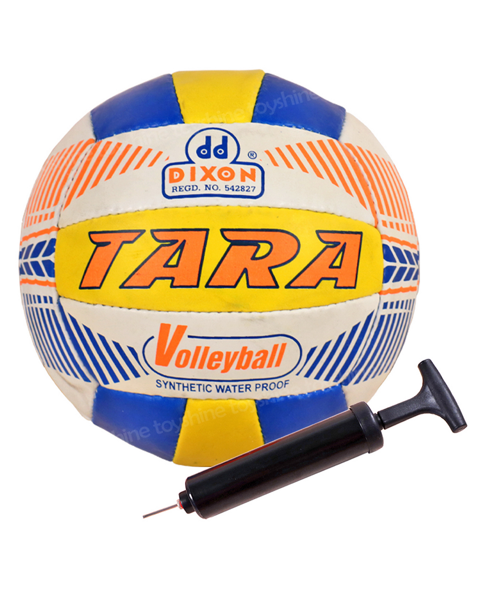 Toyshine Dixon Tara Volleyball with Pump for Outdoor and Indoor Practice SSTP PU  Multicolor Standard Size-image-15