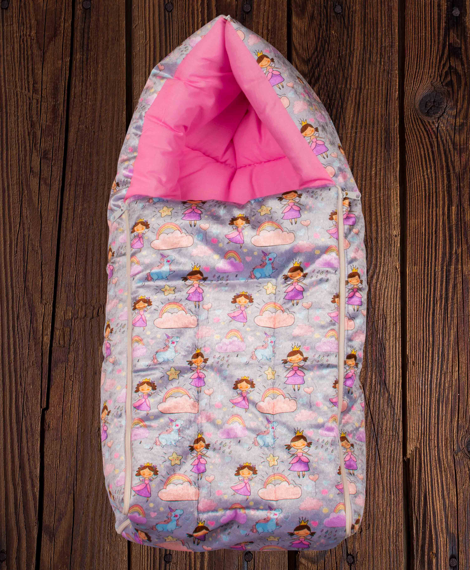 Mittenbooty Infant Sleeping Bag Velvet Unicorn - Grey-picture-21