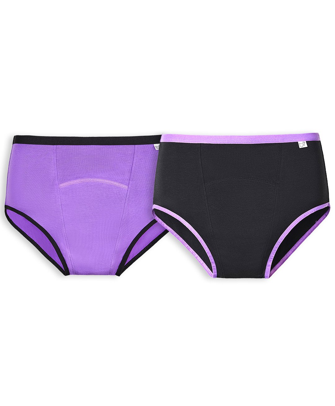 SuperBottoms Pack Of 2 Maxabsorb Stain Proof Most Absorbent Period Panties - Lilac & Black-picture-14