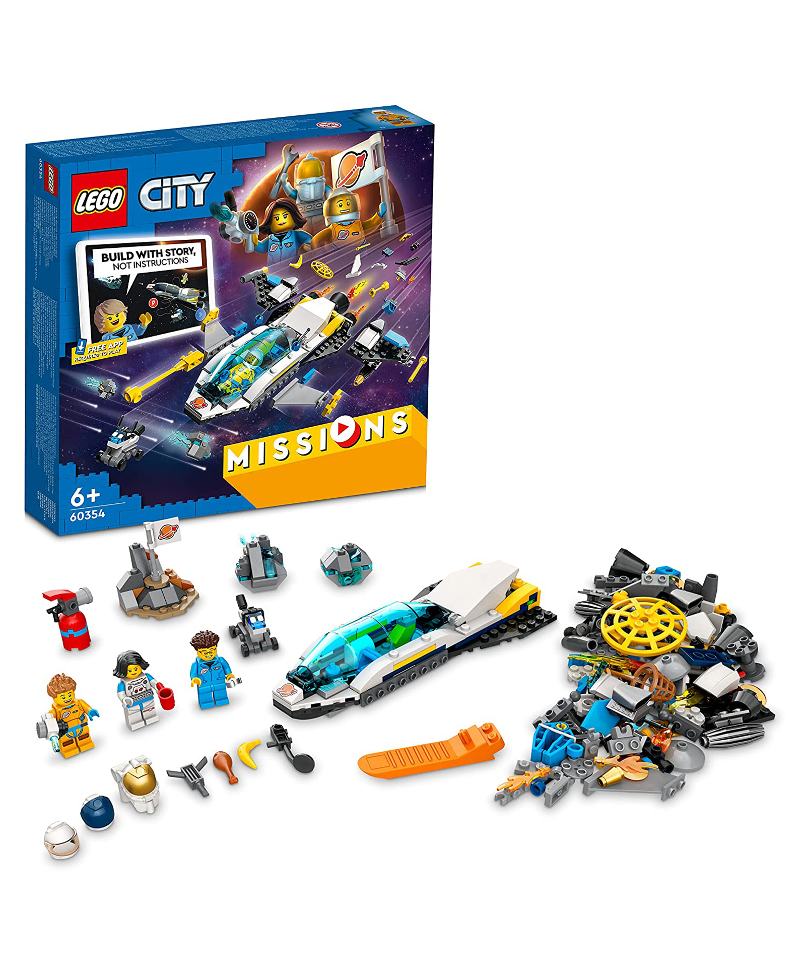 LEGO City Mars Spacecraft Exploration 60354 Missions Building Kit Multicolor - 298 Pieces-image-13