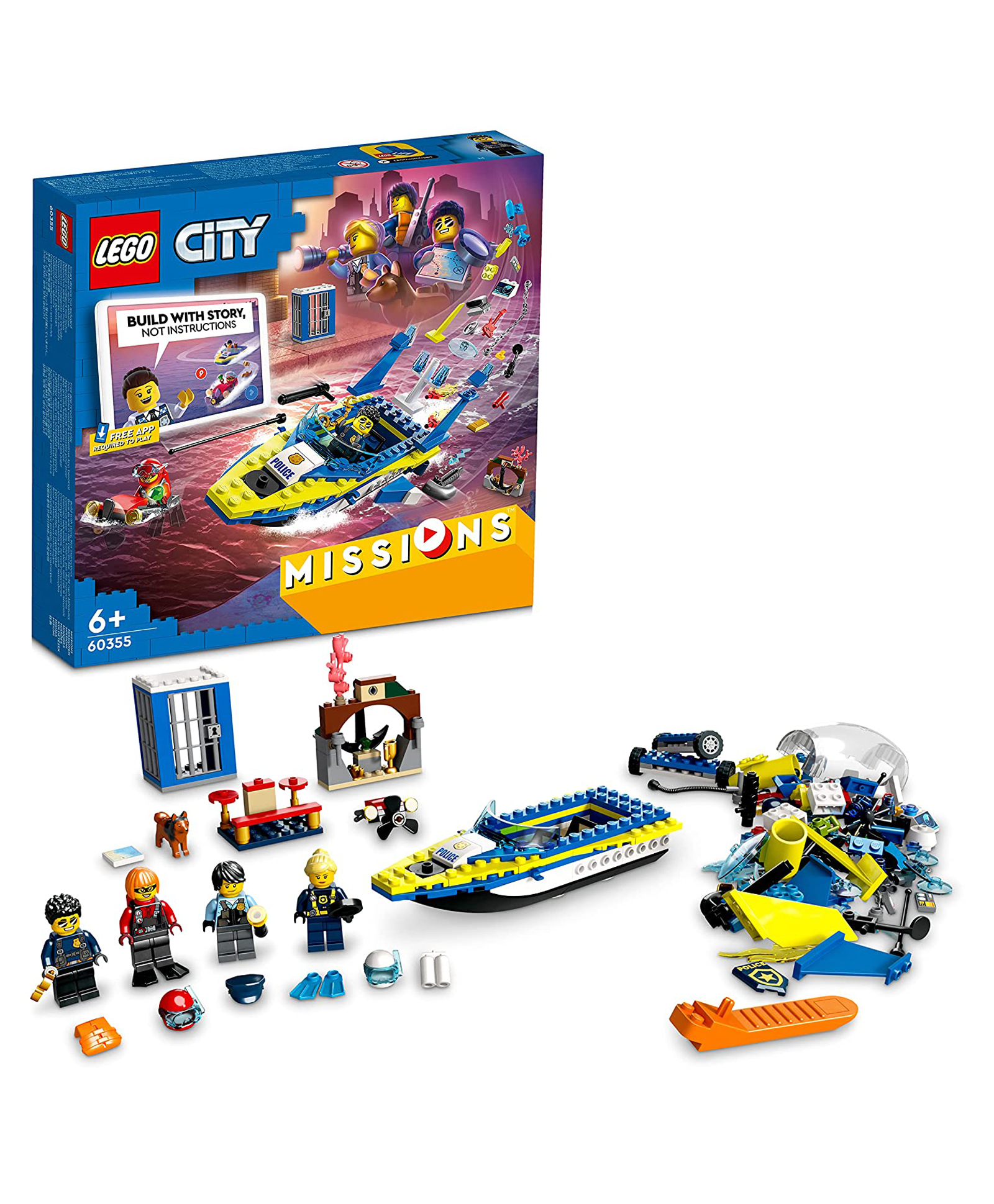 LEGO City Water Police Detective Missions Building Kit 278 Pieces -60355-picture-23