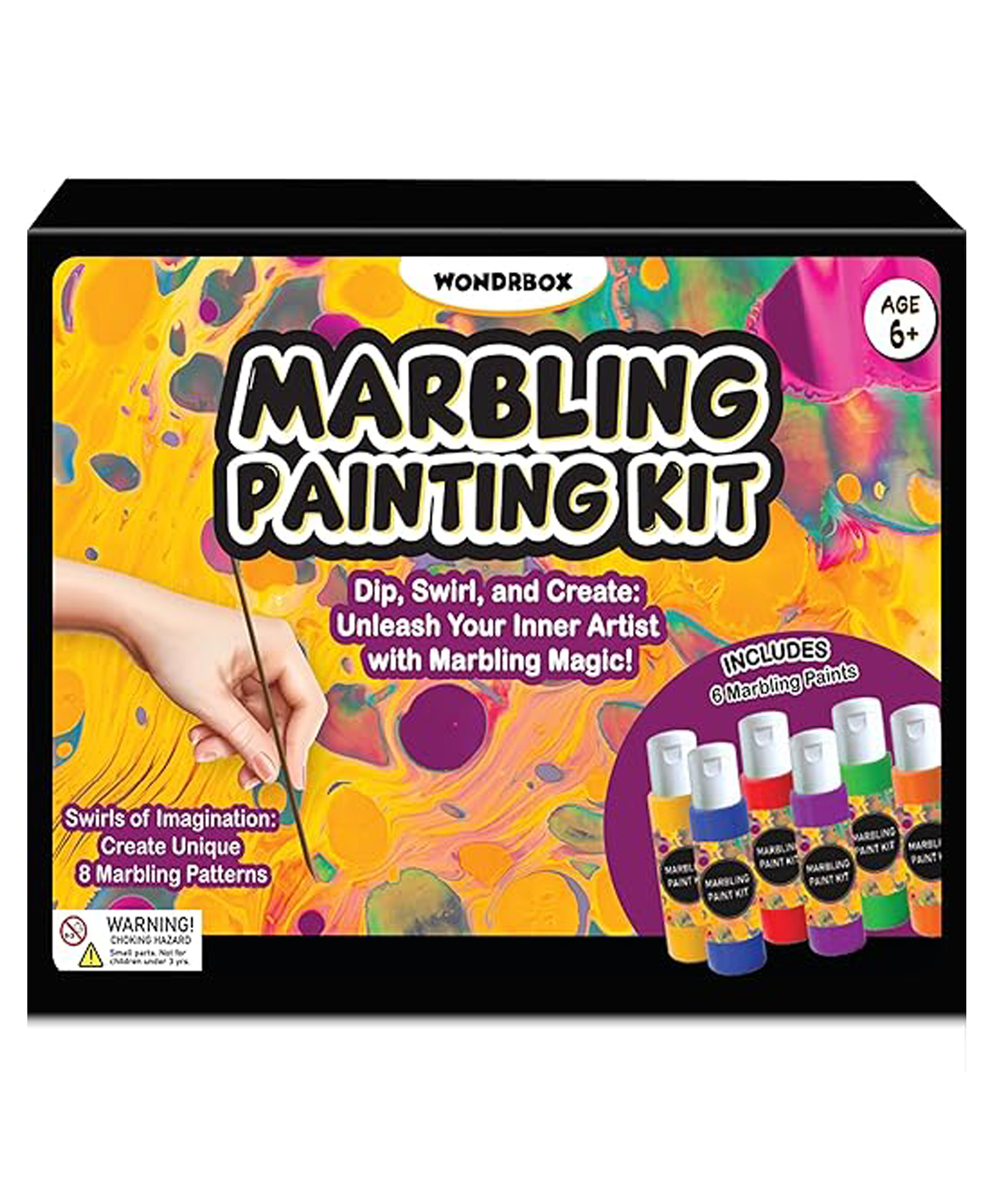 WONDRBOX Water Marbling Painting Kit - Multicolour-image-10