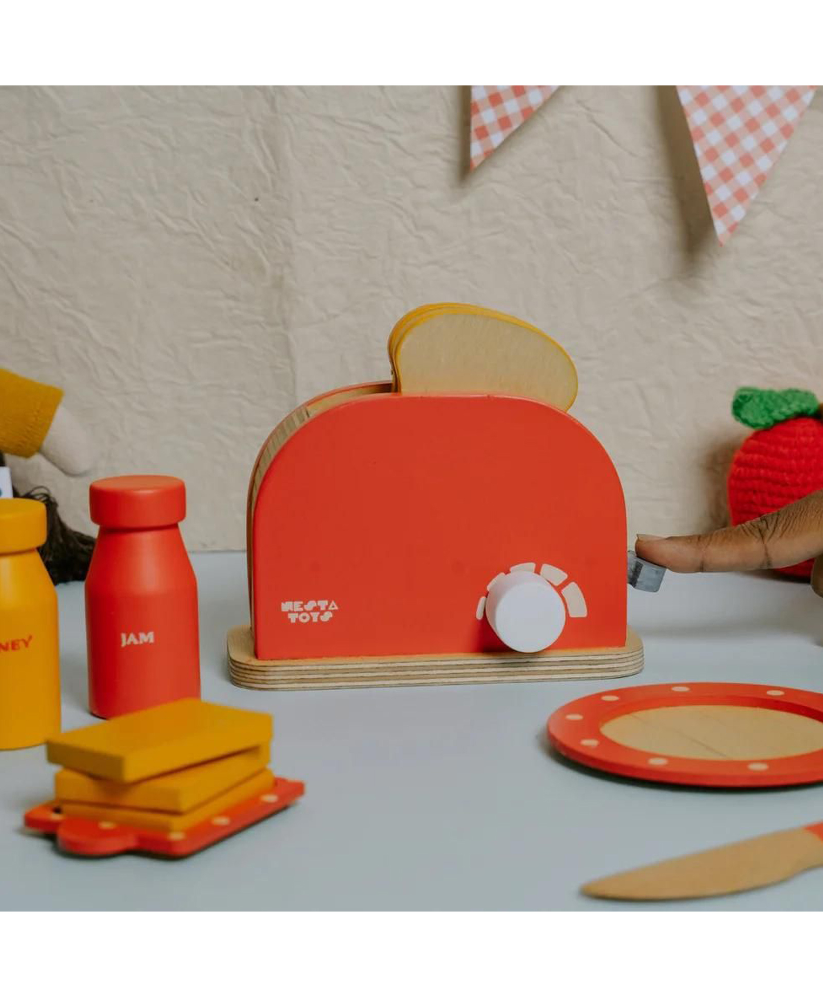 NESTA TOYS Bread Pop-up Toaster Multicolor - 11 Pieces