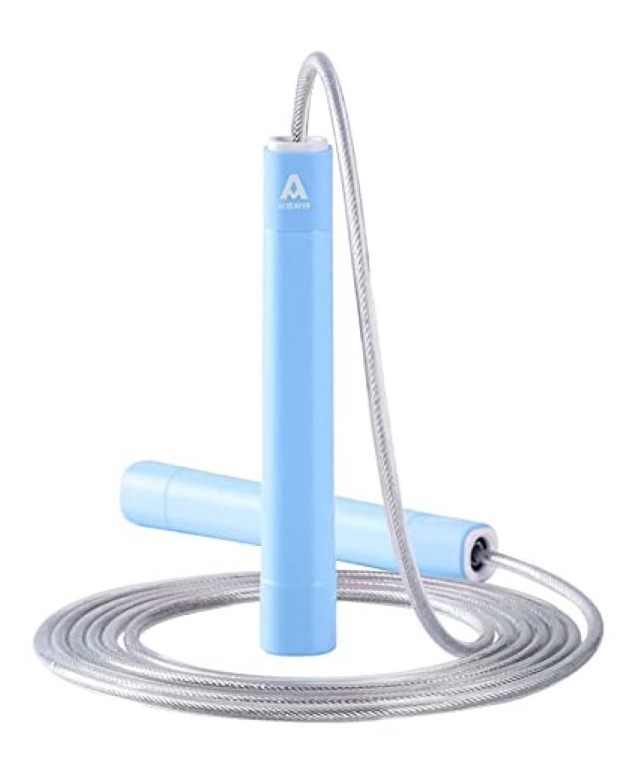 Deli Wooden Children Cartoon Skipping Rope Kindergarten Pupils Boys And Girls Adjustable Skipping Rope- Blue-picture-6