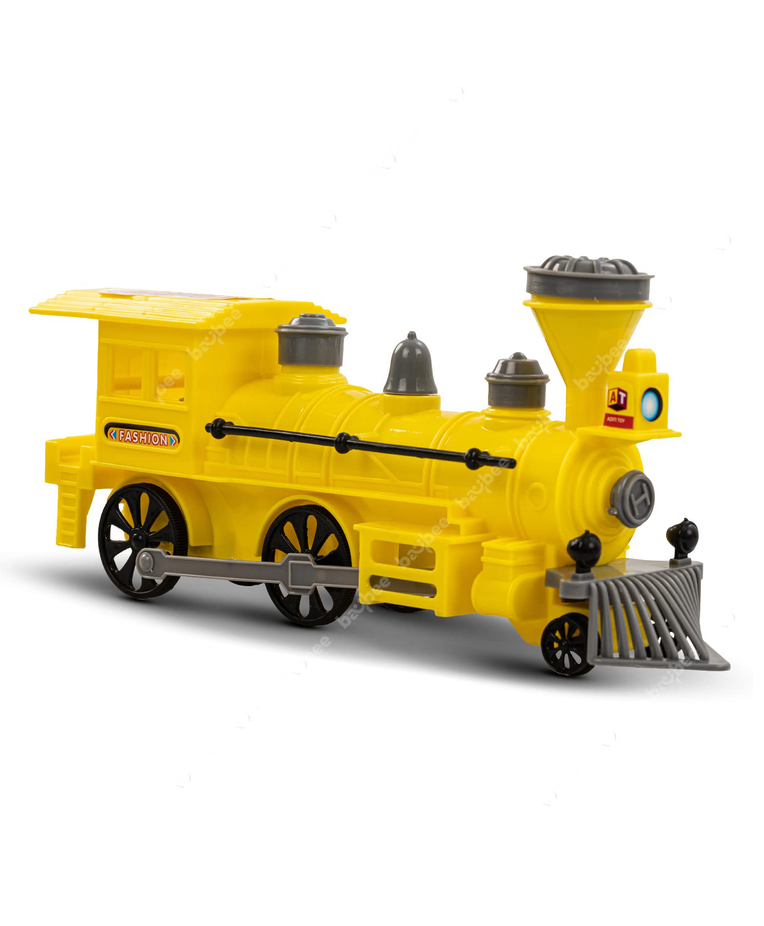Baybee Steam Engine Train Toys for Kids, Pull and Go Train Toy with Light, Engine Toys Train Toy Vehicle Playset for Kids - Yellow-picture-20