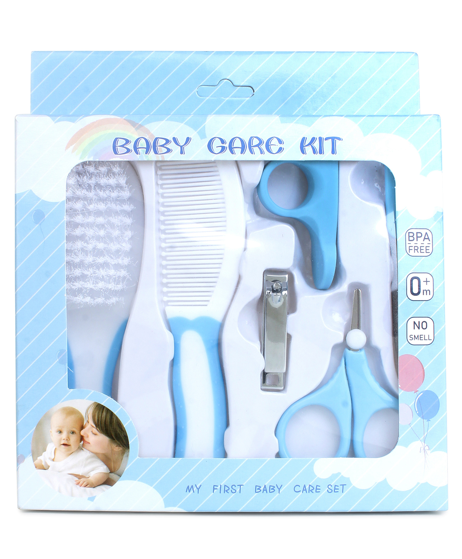 DOMENICO Portable Baby Care Grooming Kit Pack of 6 - Blue-picture-37