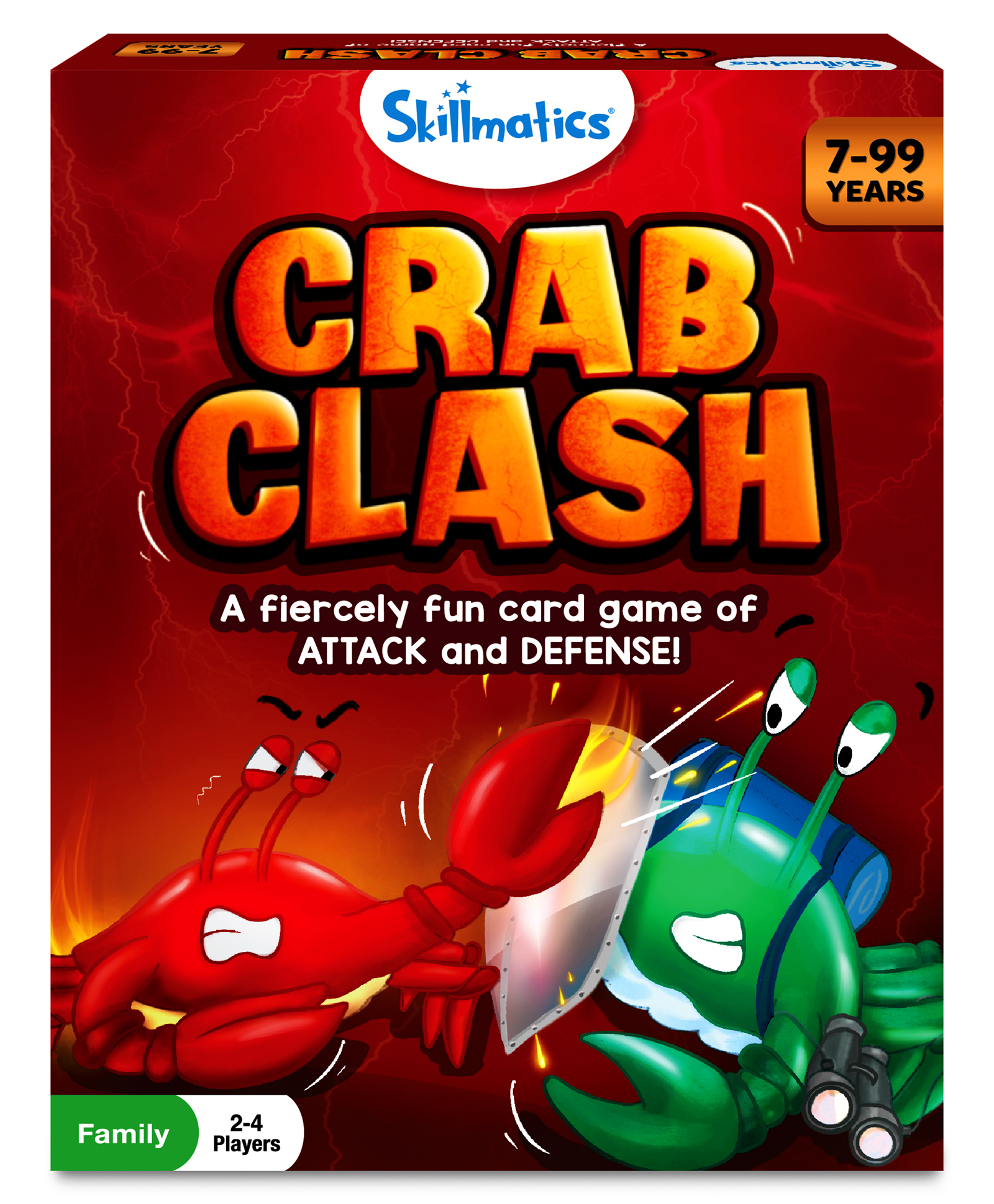 Skillmatics Crab Clash - Ultimate Card Game of Attack and Defense Super Fun and Strategic for All Ages Endless Replayability