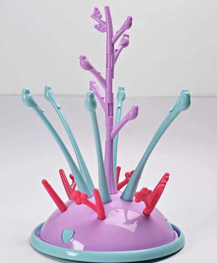 Adore Singing Bird Portable Bottle Drying Rack- Purple-picture-12