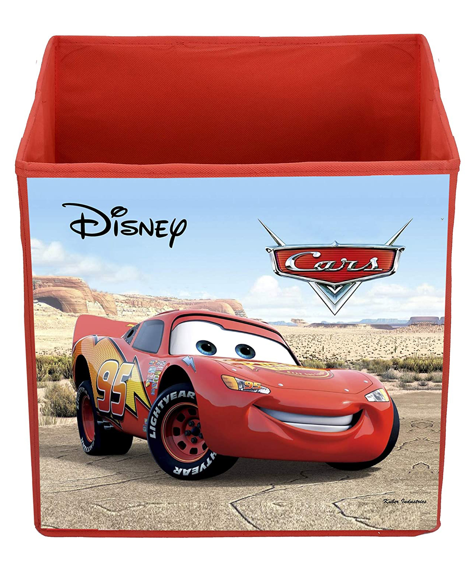 Kuber Industries Square Disney Cars Print Non Woven Fabric ...