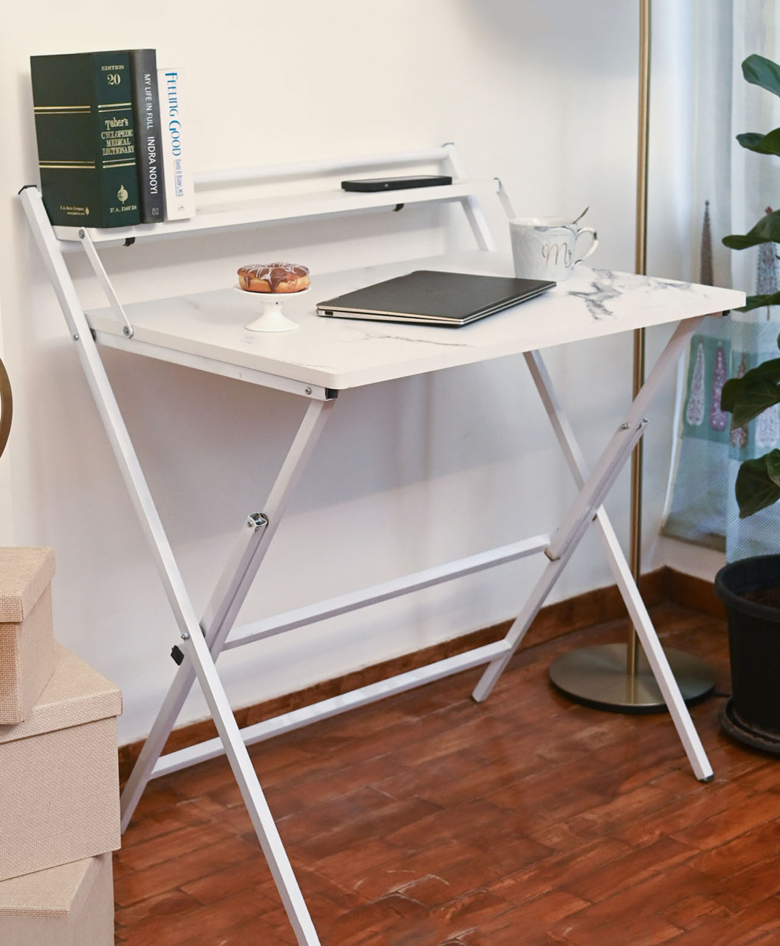 Faburaa Venus Shelf Study Table - Grey-picture-19